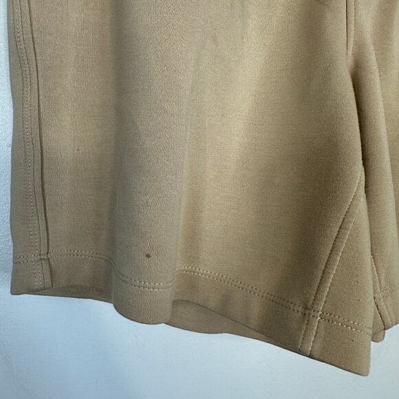 Mondetta Two Piece Matching Sweater Shorts Set Beige Tan Medium Top - Picture 6 of 8
